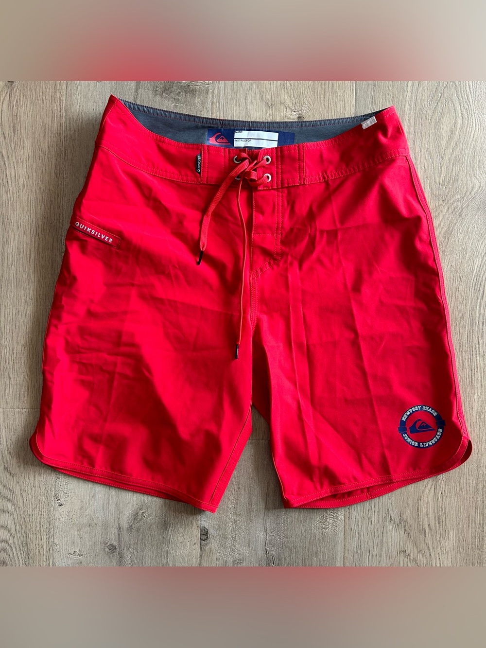 Men’s Quicksilver Red Lifeguard Swim Trunks
